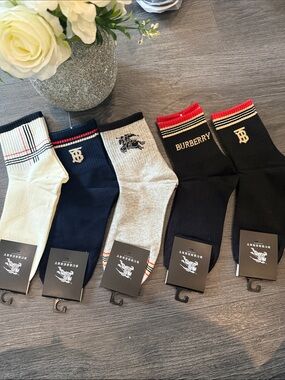 Fashion  Men's Assorted Crew Socks - Black, Navy, Gray, White